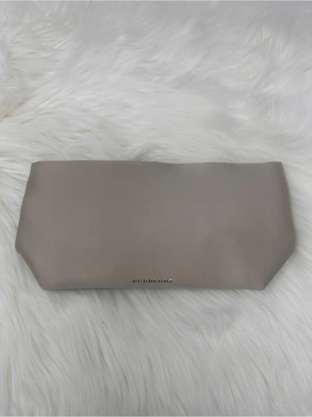 NWOT! Burberry Clutch/Makeup Pouch With Gold Logo